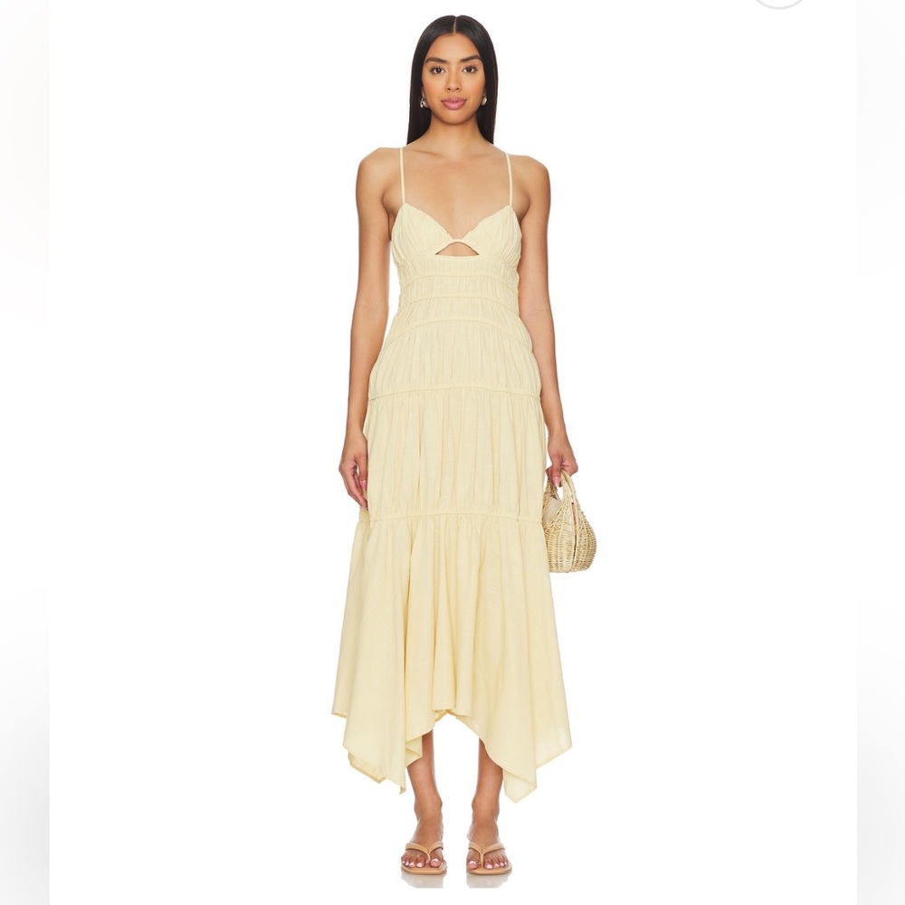 NWT REVOLVE SNDYS Tahlia Dress in Yellow